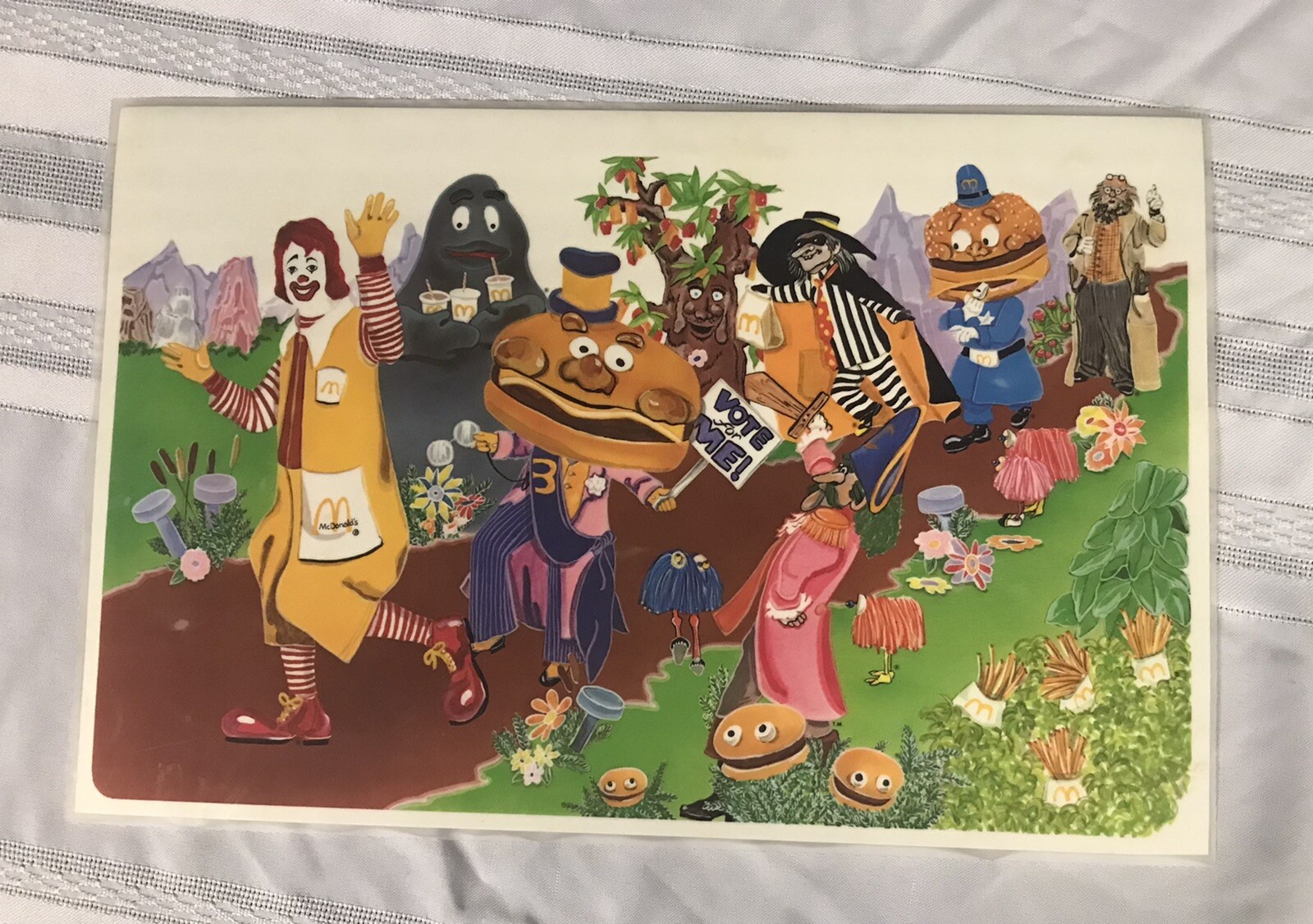 B7 1978 McDonald's Placemat(plastic)Ronald McDonald/Grimace/Hamburglar/Fry Kids eBay
