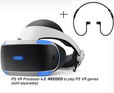 Not full set-Replacement Headset Earset ONLY v2 PS4 VR PSVR Sony PlayStation 4 5