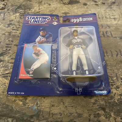 野茂英雄フィギア Starting Lineup Hideo Nomo 1998 1998 Starting Lineup HIDEO NOMO Baseball Figure Card LA