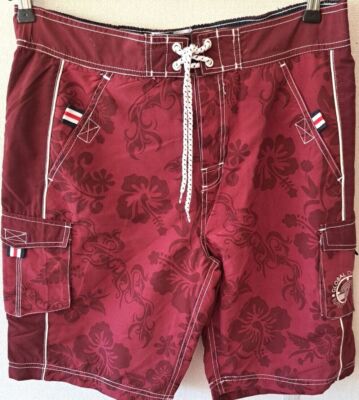smith & jones bermuda short badeshorts herren rot gemustert