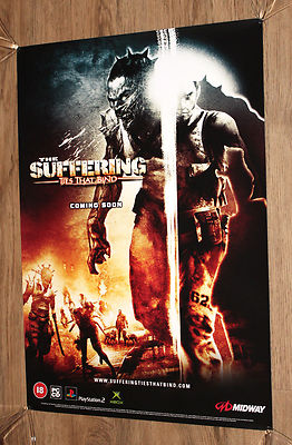 The Suffering Ties That Bind very rare Promo Poster 60x42cm Playstation 2 Xbox