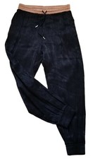 ZARA Pull-On Pockets Loose Fit/Joggers/Trousers Shimmery BLACK Pants Women's M 