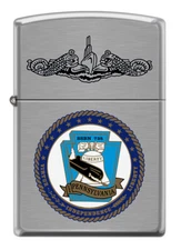 USS Pennsylvania (SSBN-735) Submarine Zippo MIB  Brushed Chrome 