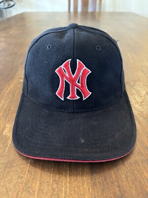 VINTAGE New York Yankees Hat American Needle Strap Back Red