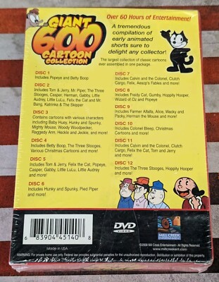Giant Minutes to the Dawn (Ltd Box Set) (W/Dvd)(中古品) GIANT 600 CARTOON COLLECTION, OVER 60 HOURS, 12-DISC DVD SET