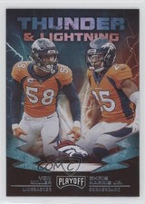 2019 Panini Playoff Thunder and Lightning Von Miller Chris Harris Jr #1 0jl3