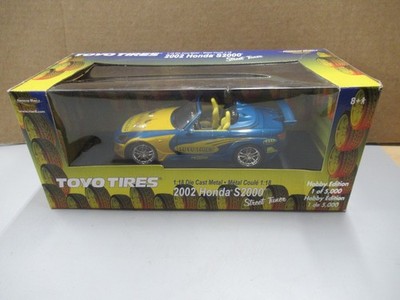 ERTL 2002 HONDA S2000 STREET TUNER TOYO TIRES DIE CAST NIB 1/18 SCALE