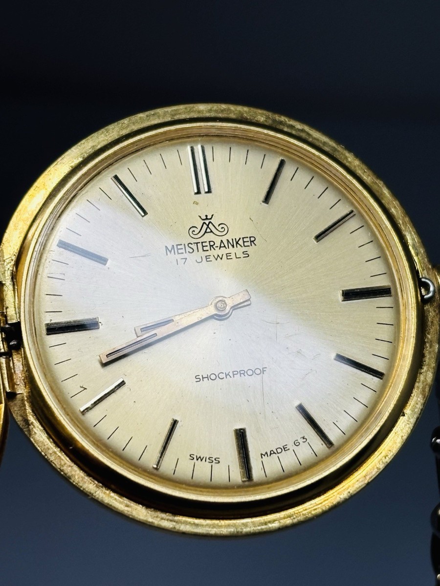Vintage Meister ANKER Mechanical German Pocket Watch 17 Jewels | eBay