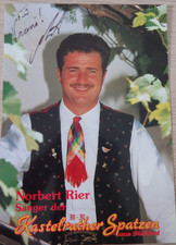 Autogramm Südtiroler Sänger der Band "Kastelruther Spatzen" Norbert Rier(125065)
