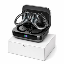 Wireless Earbuds, Sports Bluetooth Headphones, 75Hrs Playtime Ear Buds with LED