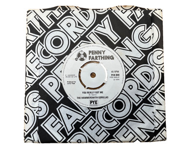 Hammersmith Gorillas   You Really Got Me 7'' Vinyl 45! 1974 Proto-Punk Classic!