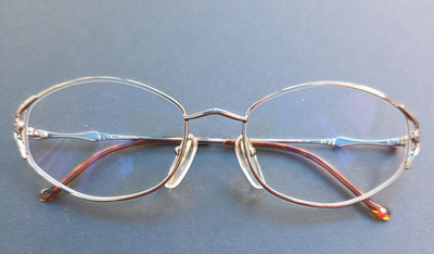 Y2K Christian Dior CD 3539 Vintage Women's Gold Oval Metal Eyeglass Frames 55-16