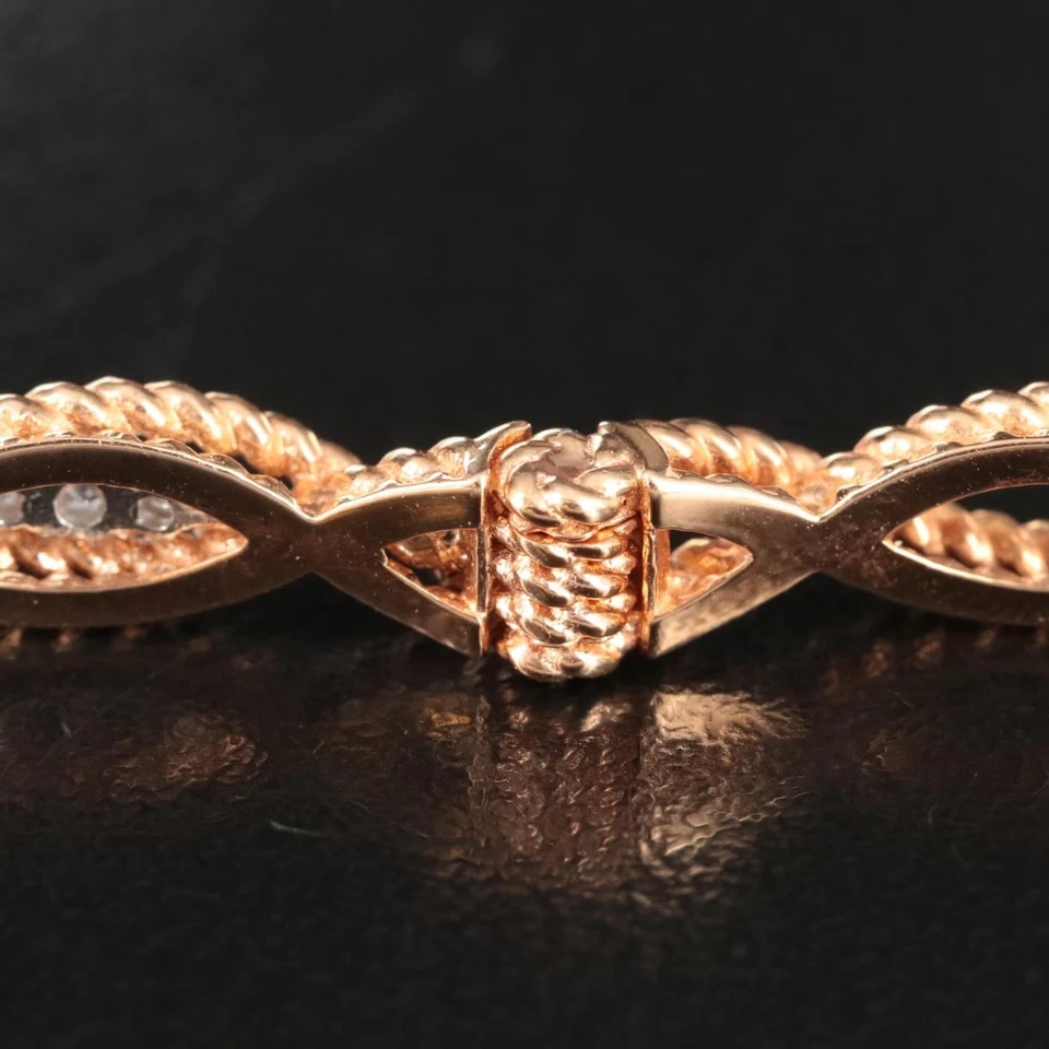 Roberto монета 18KT розовое золото 0,62 CTW бриллиант браслет Barocco коллекции - Изображение 4 из 4