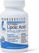 IMMUNOVITES Stabilized R-Alpha Lipoic Acid  True  600Mg per Serving  High Pot