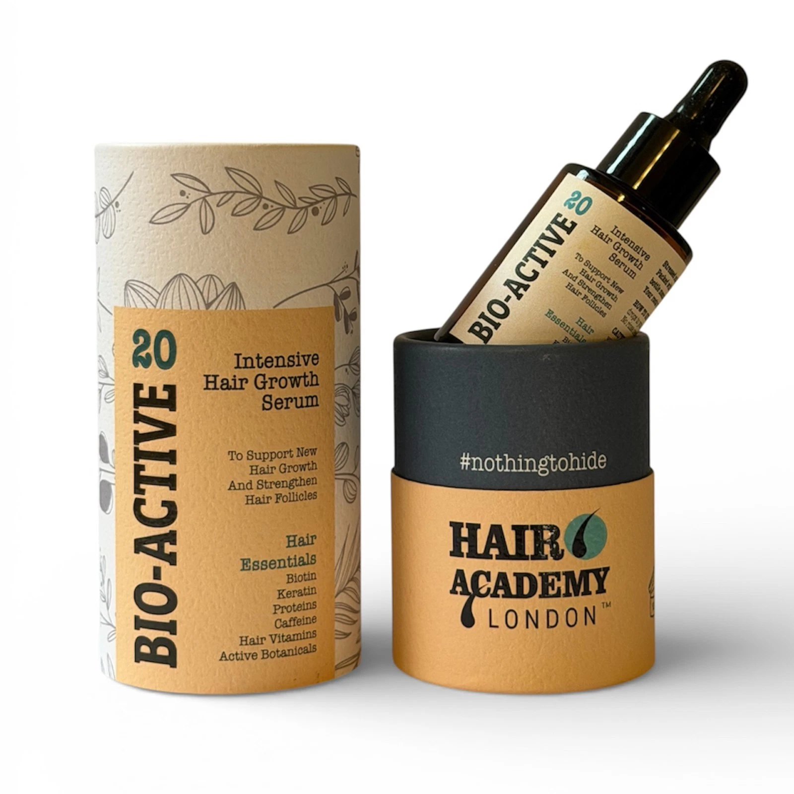 BIO-ACTIVE 20 Intensive Hair Growth Serum by HAIR ACADEMY LONDON | With Biotin..