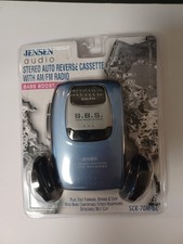 Vtg New Jensen Audio Stereo Auto Reverse Cassette With Am/fm Radio Bass Boost