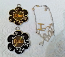 Beautiful i love dior bracelet & 2 dior daisy handbag charms