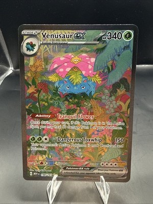Pokémon Venusaur ex 198/165 Scarlet & Violet 151 Special