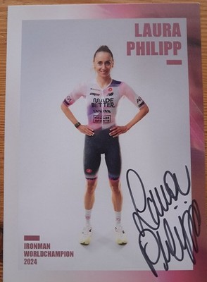 Laura Philipp Orig Autogramm signiert Triathlon IRONMAN - AK