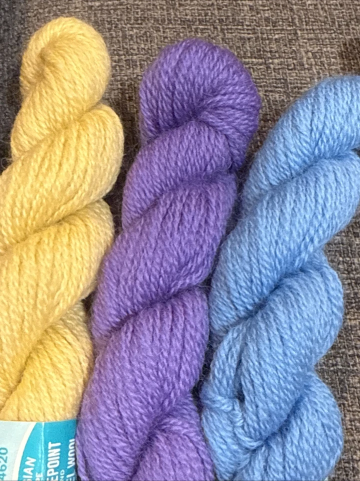 Lot Of 11 Vintage Bucilla Needlepoint And Crewel 100% Virgin Wool 40 Yds - 3 Ply - Image 3 of 4