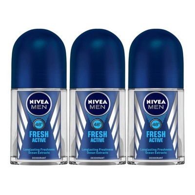 Nivea Men Fresh Active Antiperspirant Deodorant, 1.7oz (Pack of 3)