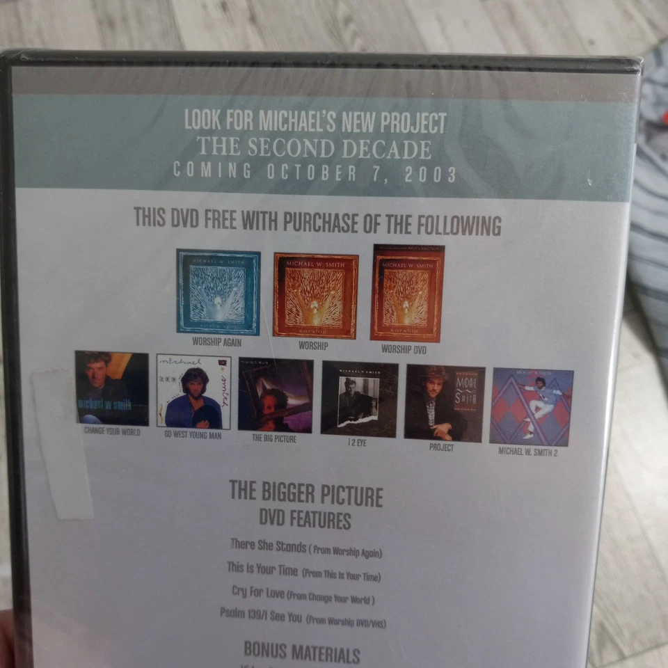 Michael W Smith The Bigger Picture 20th Anniversary Edition DVD 2003 New Sealed  - Image 4 of 4