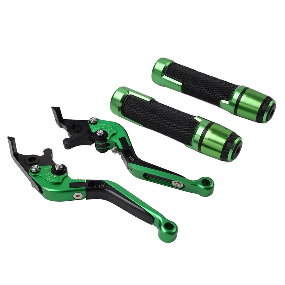 Green Brake Clutch Levers Handlebar Grips Sets For Ducati Monster 620 659 795 — 第 2/4 张图片