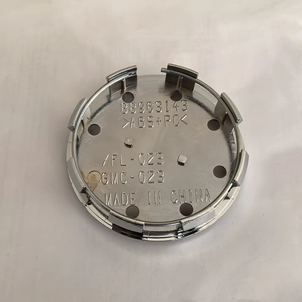 Conjunto de 4 tampas de centro de roda cromadas com logotipo de grade 83 mm para GMC Yukon Denali - Imagem 2 de 2