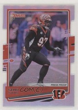 2020 Panini Donruss Press Proof Silver Die-Cut 26/75 Geno Atkins #68 0c2