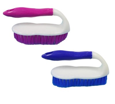 Scheuerbürste mit Griff - Bodenscheuer Küchenscheuerplatten Badewanne Reinigung