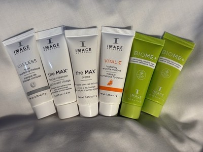 Image Skincare Travel Lot Of 6 0.25 OZ Cleanser Masque Crème All New And Sealed