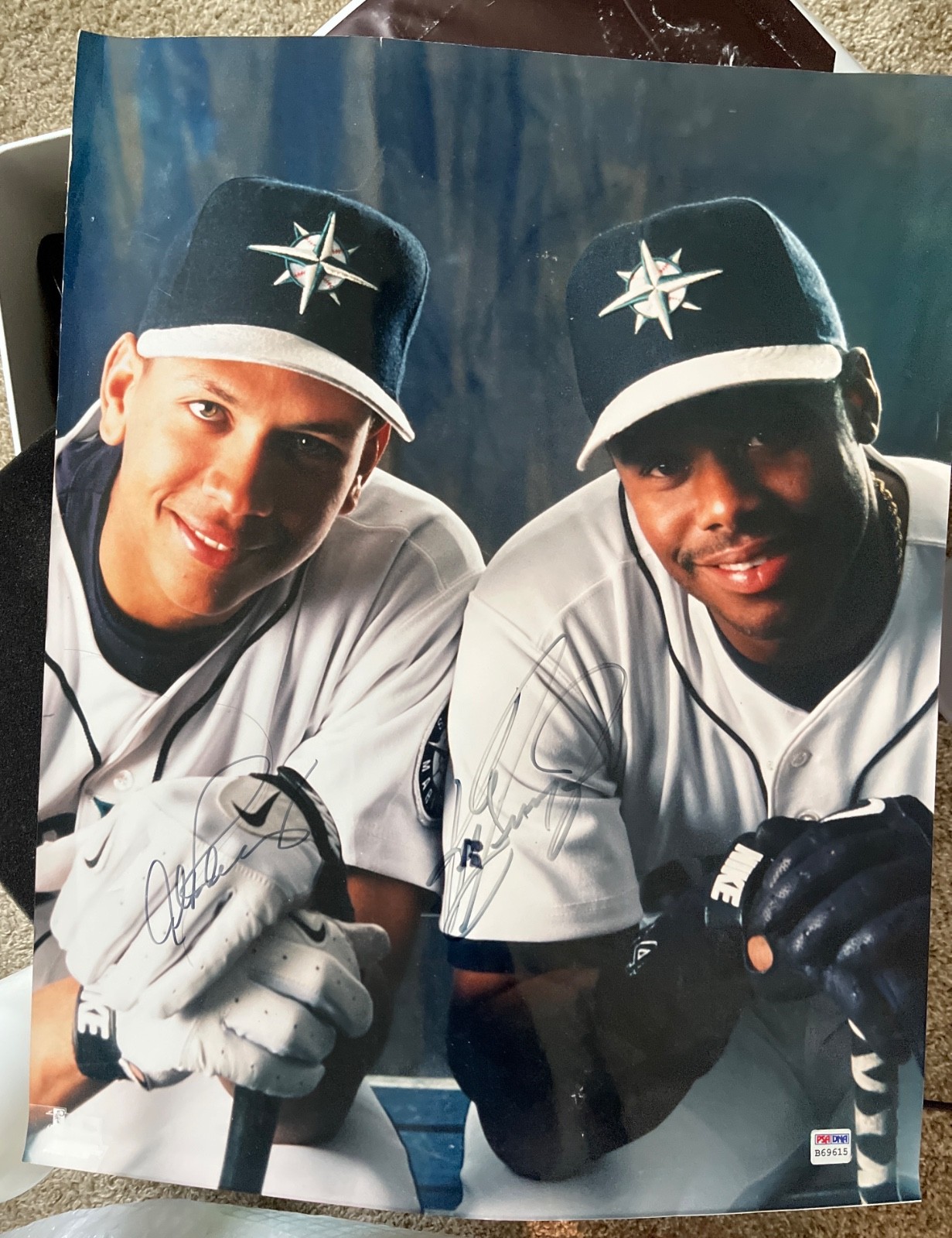Alex Rodriguez Autographed Signed Seattle Mariners 16X20 photo of and Ken Griffey Jr. with PSA/DNA cert 