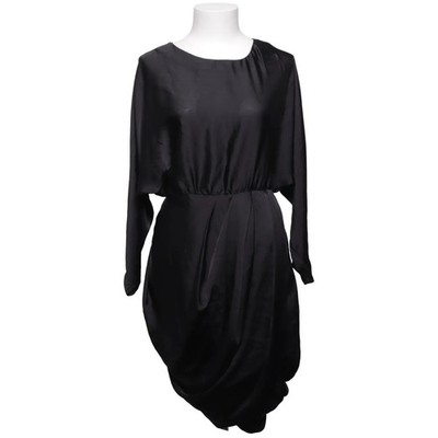 H&M Trend, Kleid, Größe: 38, Grau, Einfarbig, Damen #aZD