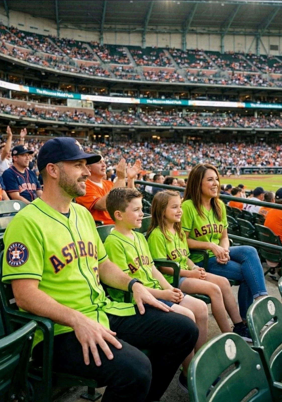 Custom 2025 Houston Astros Orbit The Mascot Special Edition 3DPrint Green Jersey