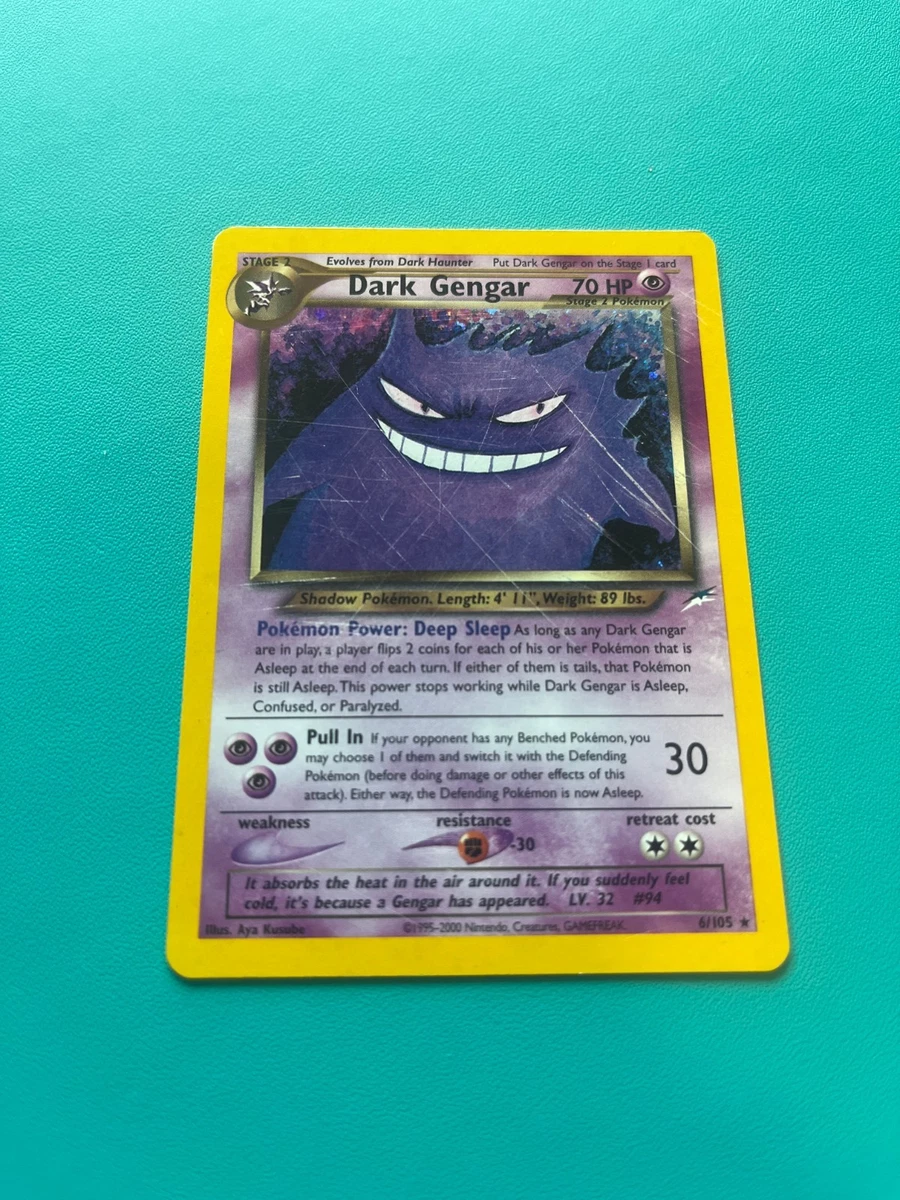 Darkness Gengar Pokémon TCG Neo Destiny Individual Collectible