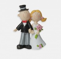 Deko-Figur Tortenfigur Tortenaufsatz Hochzeitspaar Brautpaar 8 Cm