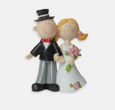 Deko-Figur Tortenfigur Tortenaufsatz Hochzeitspaar Brautpaar 8 cm