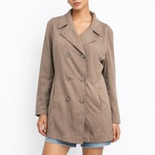 Esprit Taupe Double Breasted Trench Coat Mini...