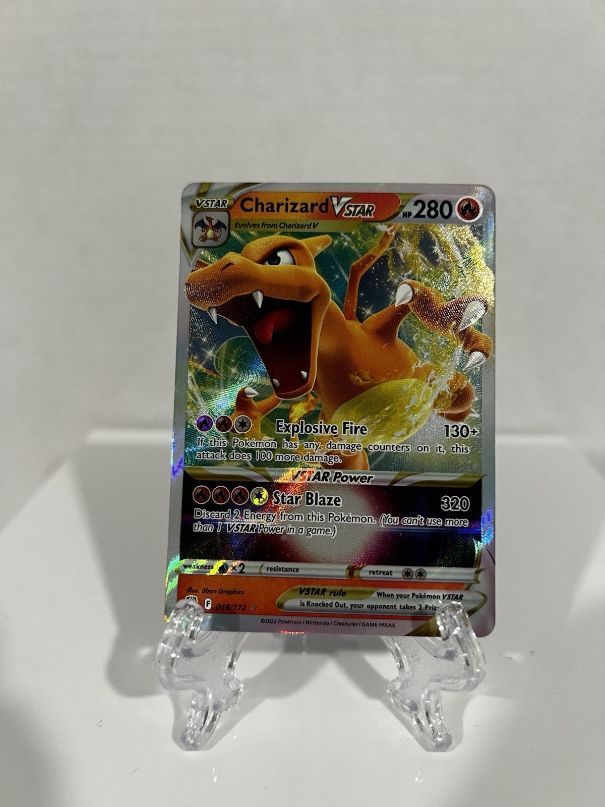 Charizard VSTAR 18/172 Brilliant Stars - Ultra Rare Halo