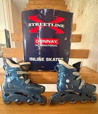 Donnay Streetline Men’s Inline Skates Blue/Grey Size 8 with Box