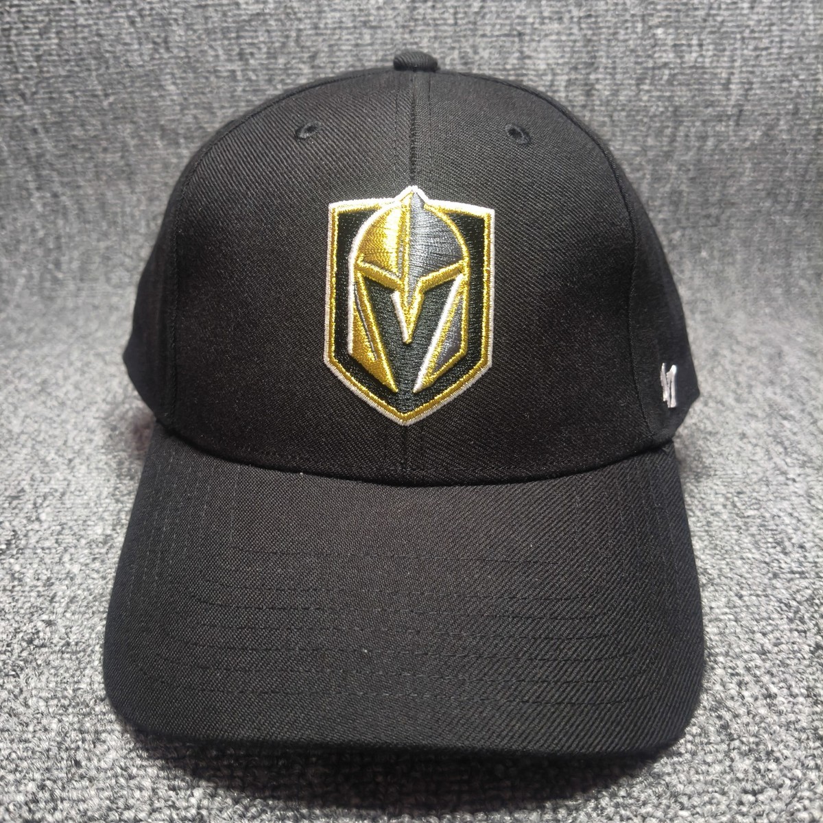 '47 Brand Vegas Golden Knights NHL Black Strapback Hat Cap New
