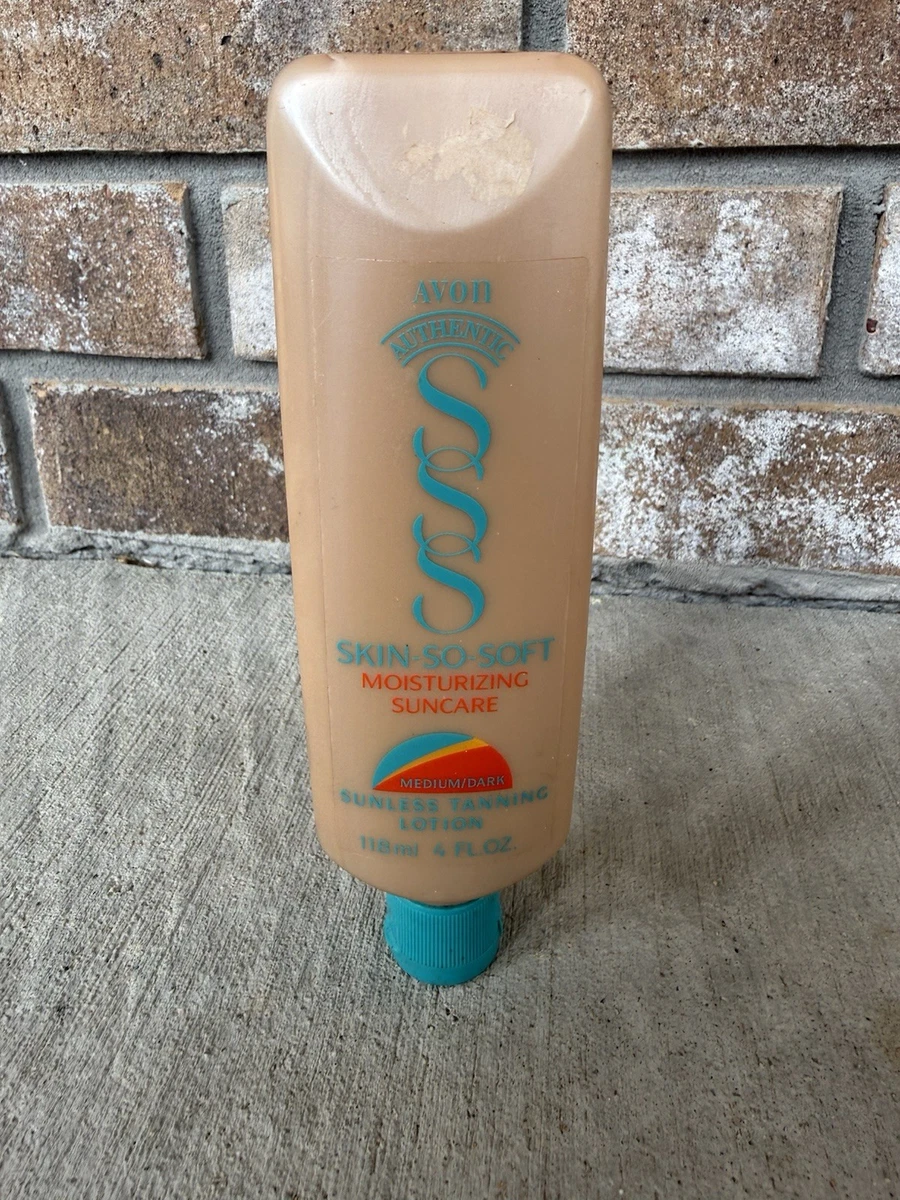 Rare Vintage 1995 Avon Authentic Skin So Soft Sunless Tanning Lotion 4oz Prop