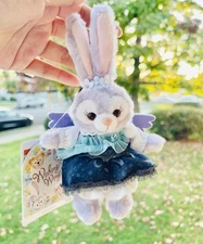 Japan Tokyo Disney Sea Duffy Stella Lou Wishing Wings Plush Keychain Badge Toy