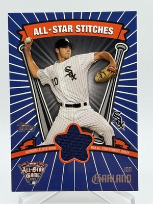 Jon Garland 2005 Topps Update All-Star Stitches Game Used Jersey #ASA-JG J3