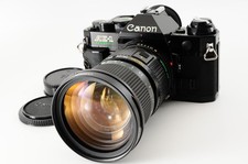 Canon AE-1 Program SLR 35mm Filim Camera Black NFD 35-105mm f/3.5 JAPAN 8200