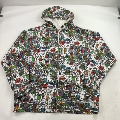 Vintage Volcom Lil Monsters Zip Up Hoodie Ryan Sheckler Sweatshirt