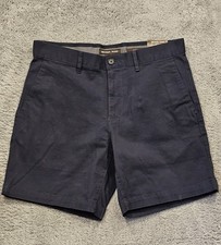 Michael Kors Men's Slim Fit Herringbone Shorts Midnight Navy 29 NWT 89.50