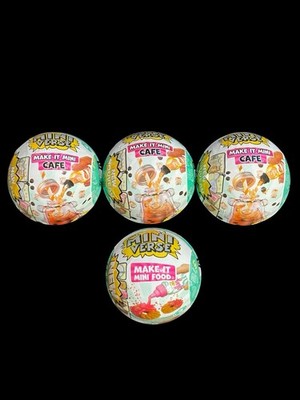 New/Sealed MGA s Mini Verse Make It Mini Food (1) & Make It Mini Cafe (3) Lot