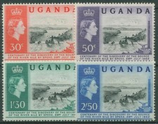 Uganda 1962 100 Years Discovery of the Nile Springs 69/72 MNH