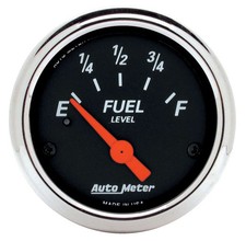 Autometer 1424 Designer Black Fuel Level Gauge 2-116 240 Ohm Empty To 33